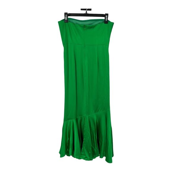 Cinq A Sept dress Valore strapless silk green size 8 - Picture 4 of 8